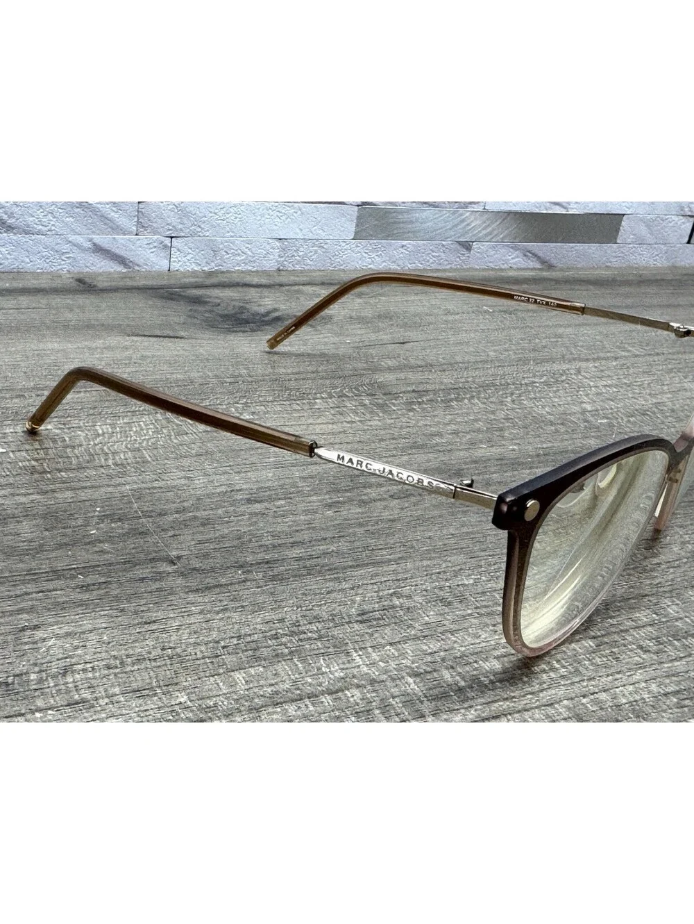 Marc Jacobs Designer Eyeglasses, Frames Only, MARC 32 TVX ..-..-140 Brown Clear